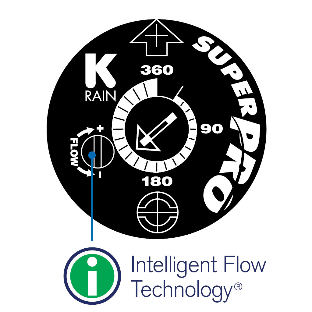 k-Rain Super Pro Arroseur à rotor avec contrôle du débit 