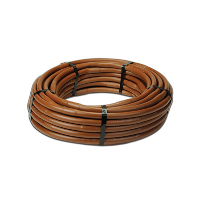 17 mm 1.00 GPH, 100' CV drip line coil with 18" spacing, brown (OD:0.66" x ID:0.56")