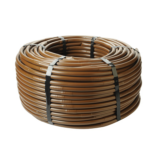 17 mm 1.00 GPH, 500' CV drip line coil with 12" spacing, brown (OD:0.66" x ID:0.56")